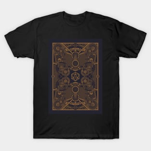 Vintage Polyhedral 20 Sided Dice Steampunk T-Shirt